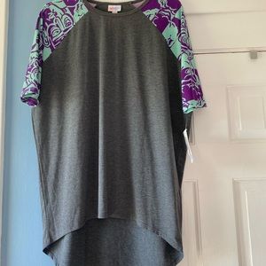 NWT LuLaRoe Irma Tunic Top HALLOWEEN SLEEVES